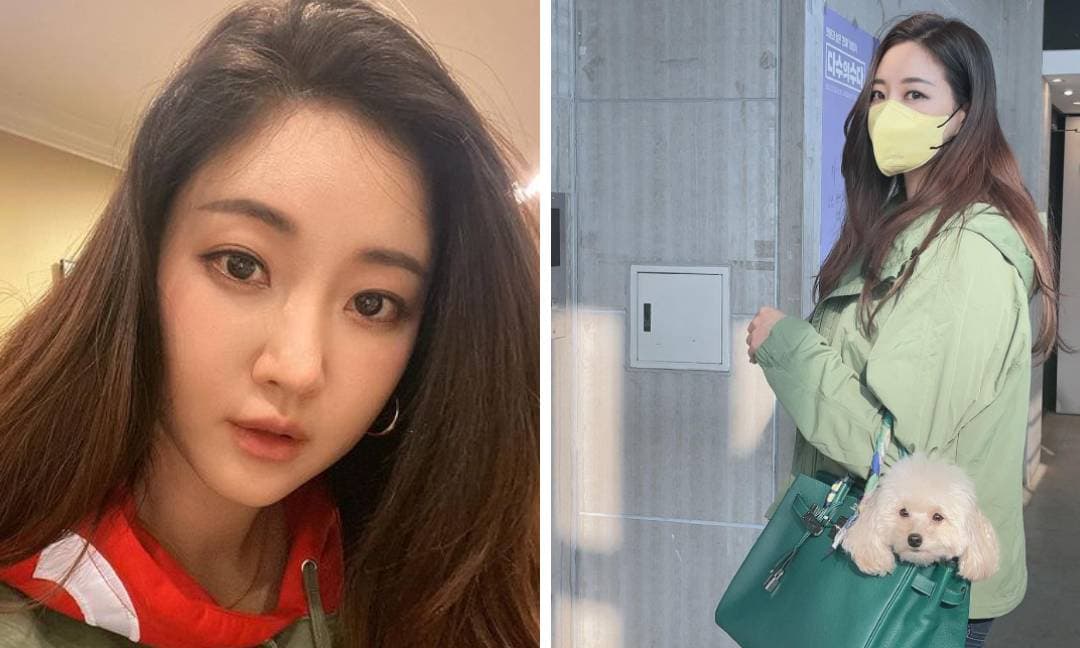 Hoa hậu quyến rũ nhất xứ Hàn gây chú ý khi dùng túi hàng hiệu hàng trăm triệu đồng để đựng cún cưng