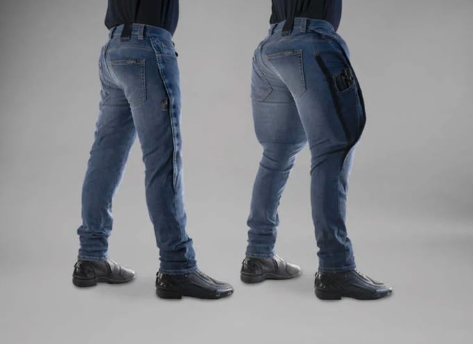 Quần jeans có túi khí bảo vệ người đi xe máy, giá gần 12 triệu đồng